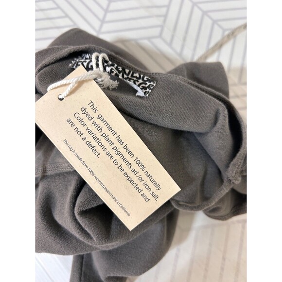 NWT Groceries Apparel Taupe Size Small 100% Organic Tank Mini Dress Dyed g - Picture 13 of 13